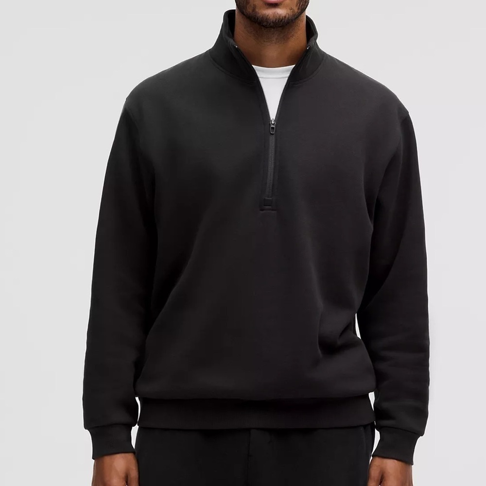[S]Lululemon Navy Fleece Sweatshirt 1/2 Zip Pullover Men’s Sweater